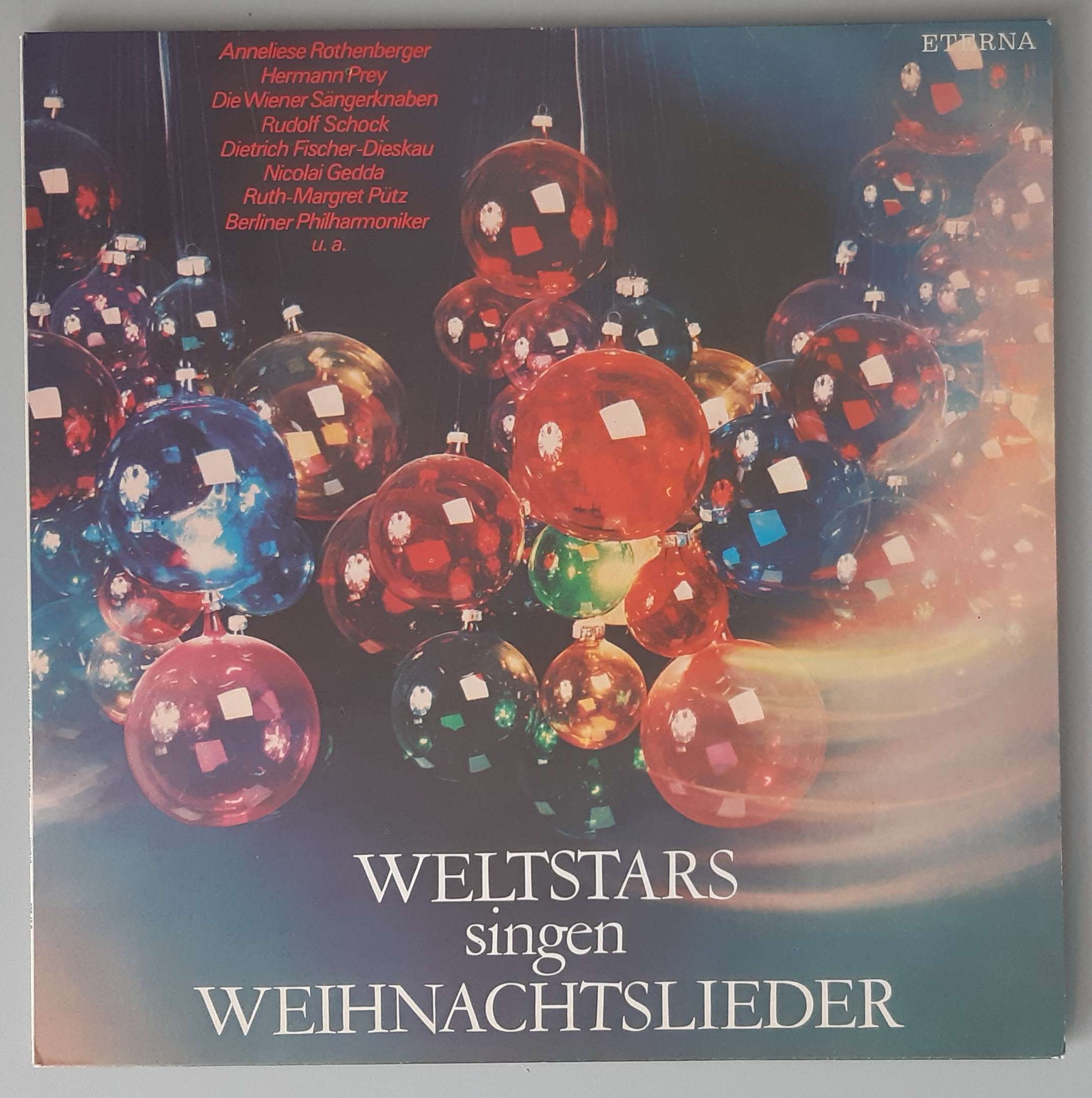 Various – "Weltstars Singen Weihnachtslieder" (ETERNA – 8 27 609) Cover Vorderseite