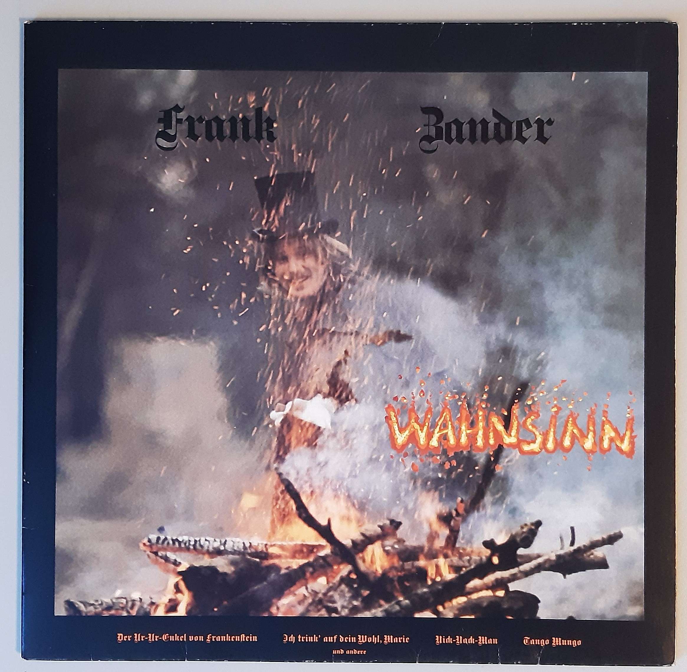 Frank Zander – "Wahnsinn" (Der Andere Song – 88 921 IT) Cover Vorderseite