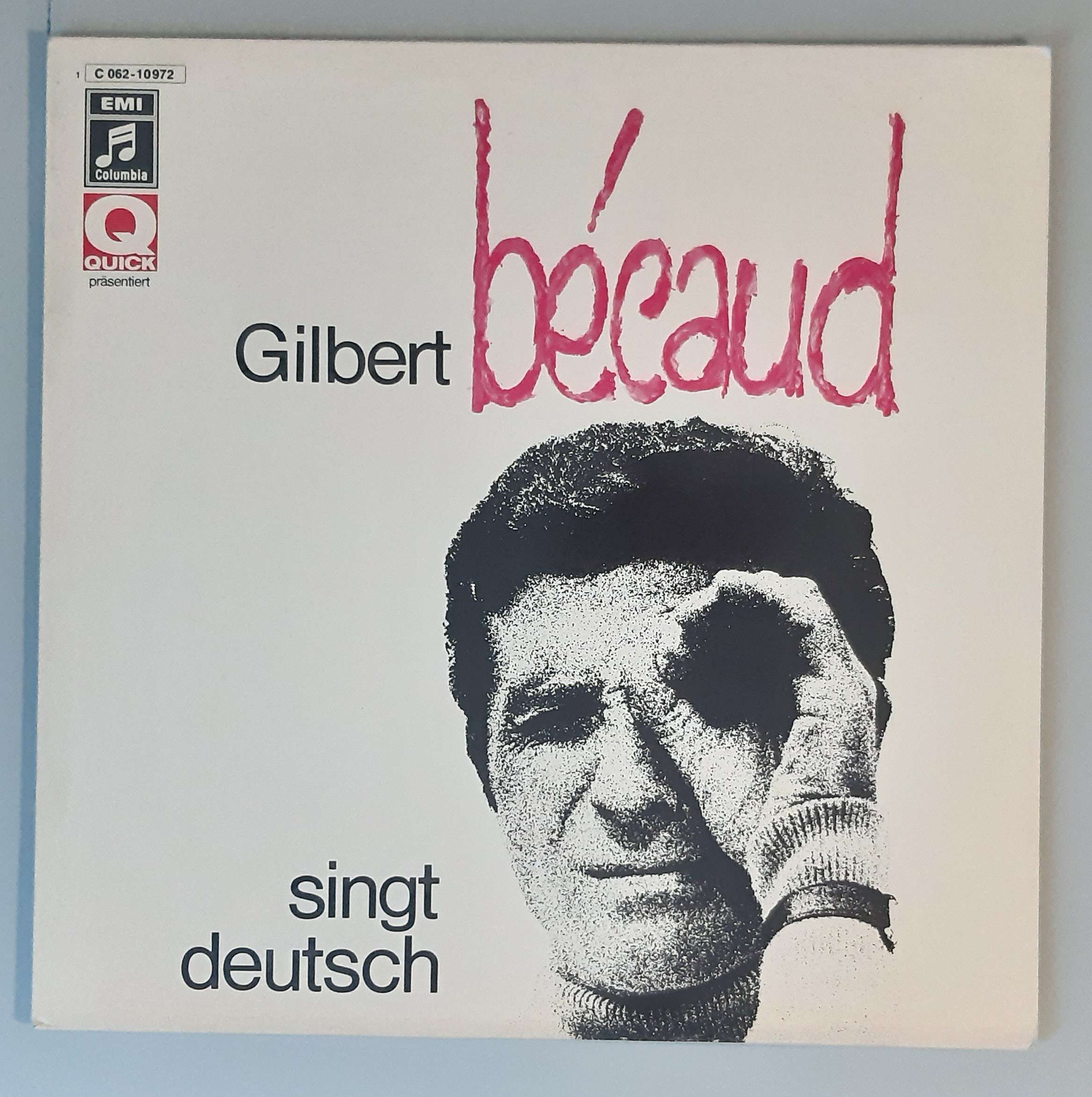 Gilbert Bécaud – "Singt Deutsch" (Columbia – 1C 062-10 972) Cover Vorderseite