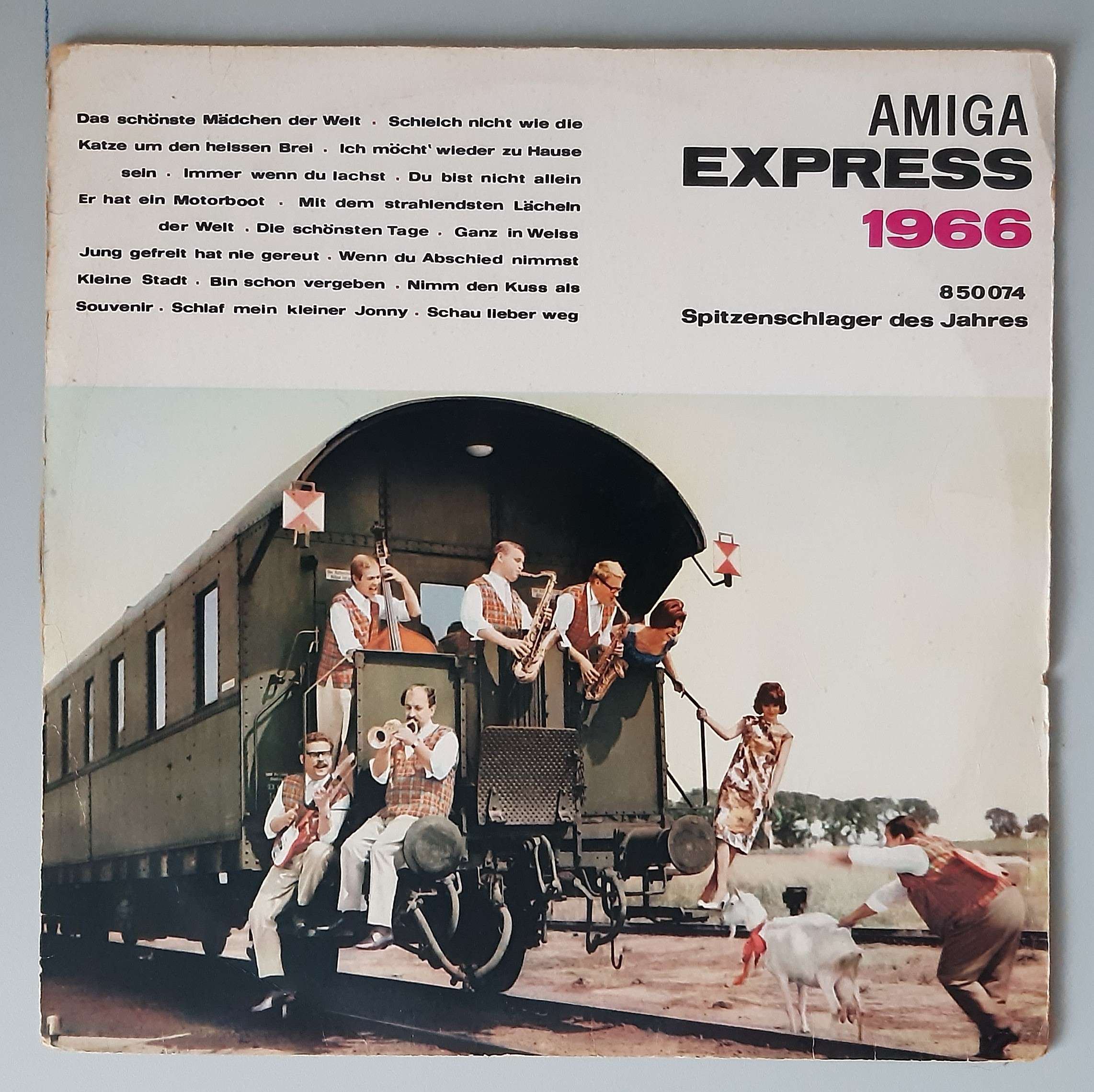 Various – "Amiga-Express 1966" ( AMIGA – 8 50 074) Cover Vorderseite