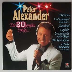 Peter Alexander – "Die 20 Großen Erfolge" (Ariola – 38 916 3) Cover Vorderseite