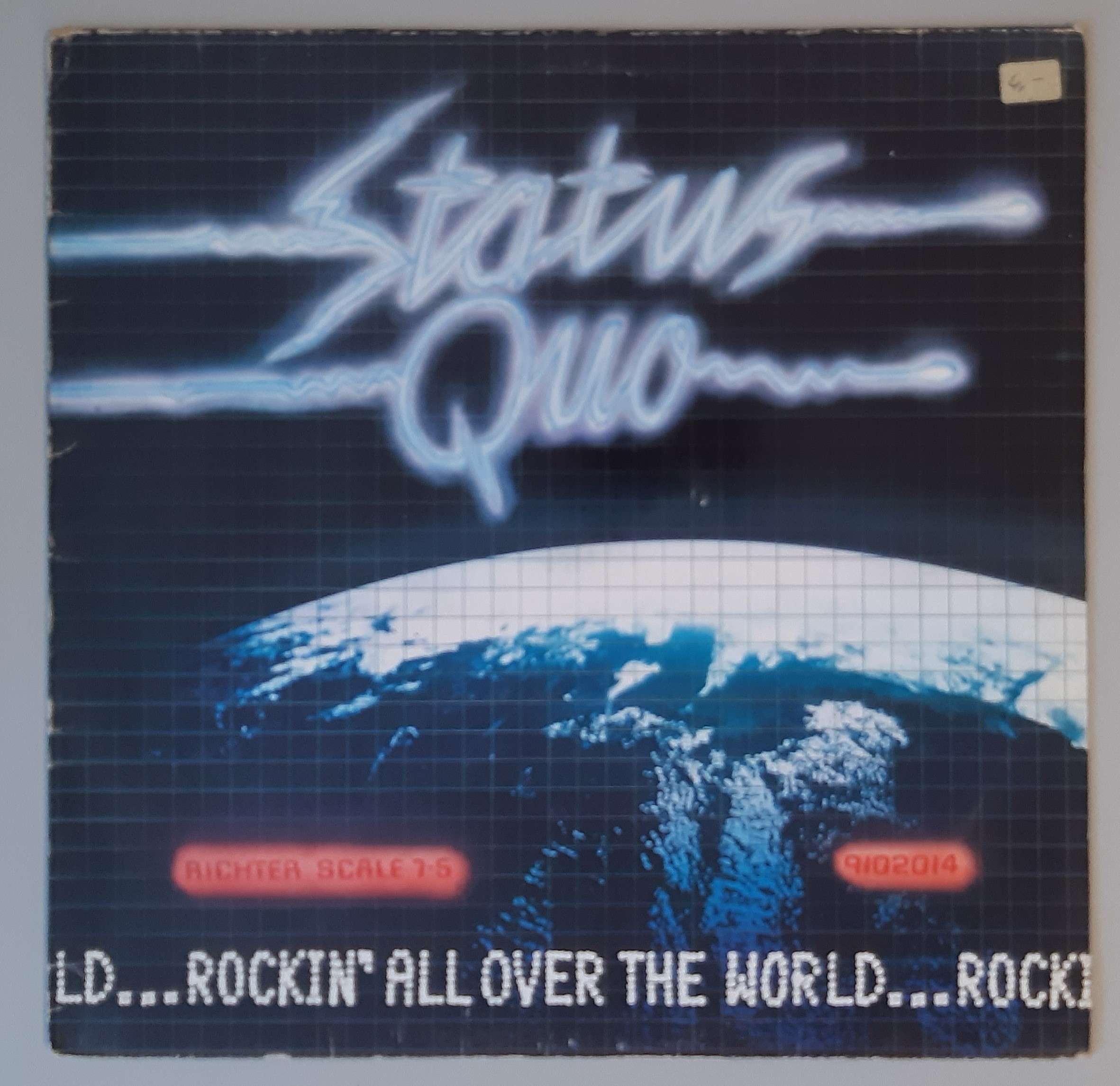Status Quo – "Rockin' All Over The World" (Vertigo – 34 015 8) Cover Vorderseite