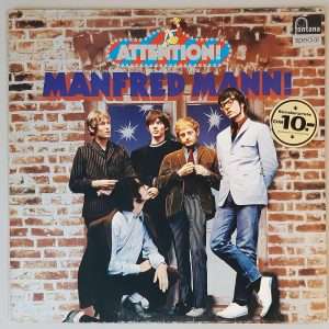 Manfred Mann – "Attention! Manfred Mann!" (Fontana – 6438 063) Cover Vorderseite
