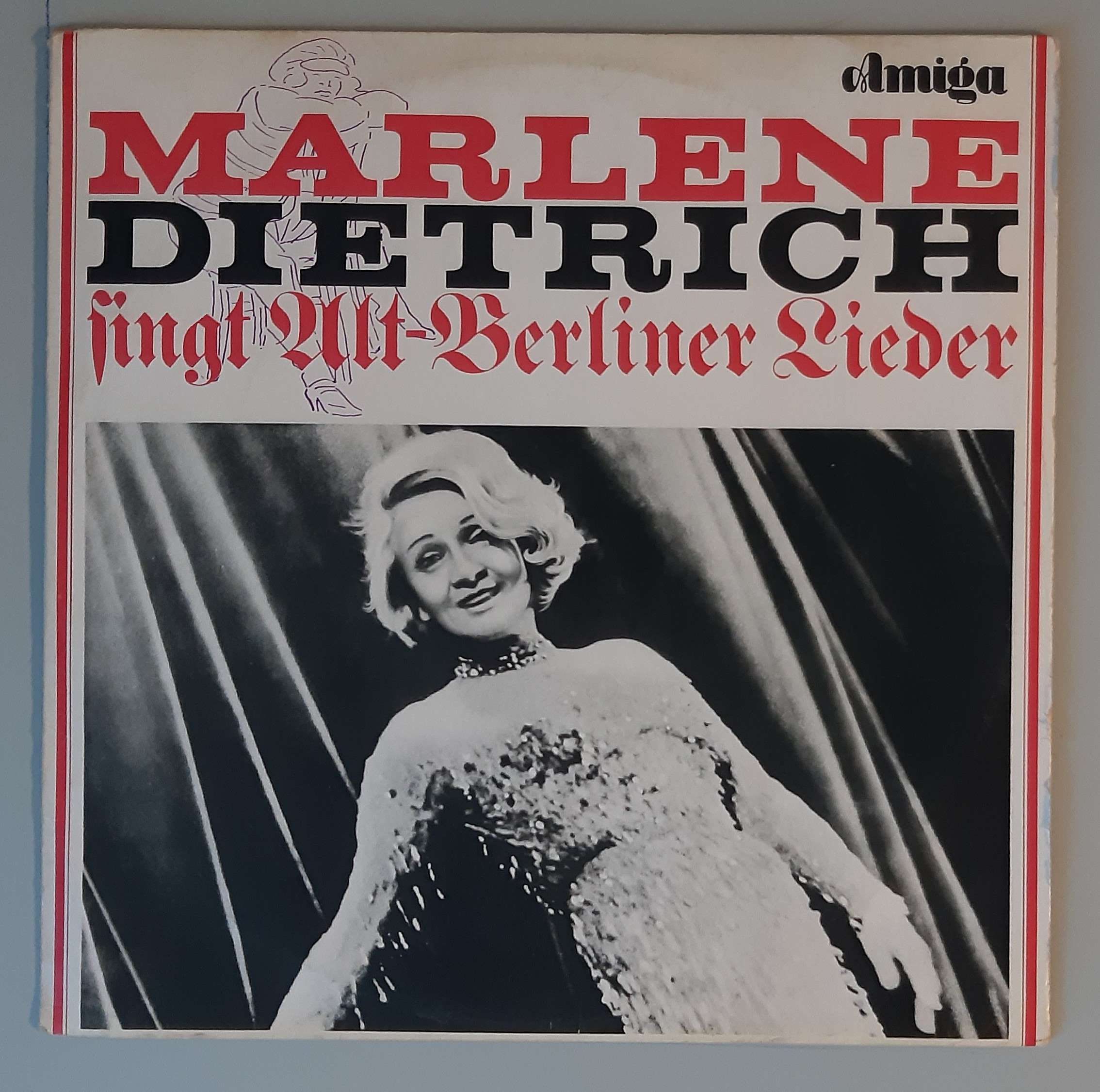 Marlene Dietrich – "Marlene Dietrich Singt Alt-Berliner Lieder" (Amiga - 8 40 009) Cover Vorderseite