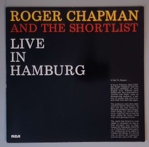 Roger Chapman And The Shortlist – "Live In Hamburg" (RCA – NL 71 026) Cover Vorderseite