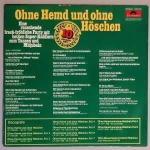 Walter Heyer – "Ohne Hemd Und Ohne Höschen Folge 10" (Polydor – 2371 673) Cover Rückseite