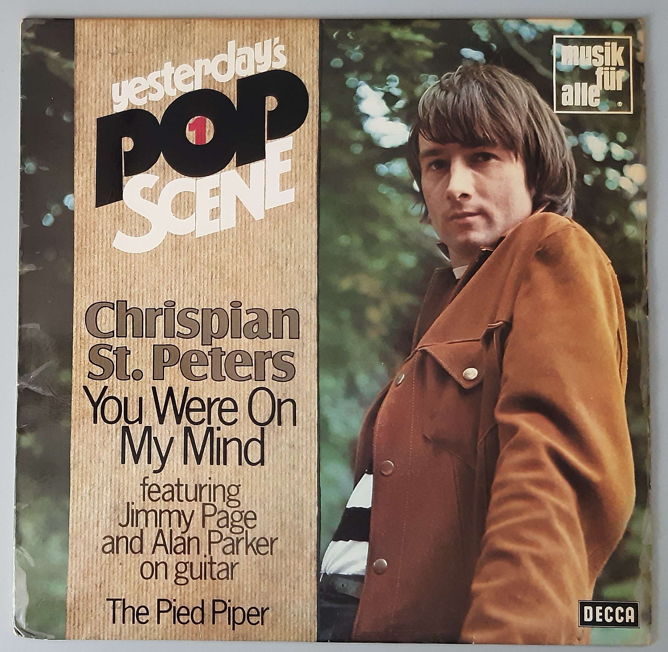 Crispian St. Peters – "You Were On My Mind" (Decca – ND 689) Cover Vorderseite
