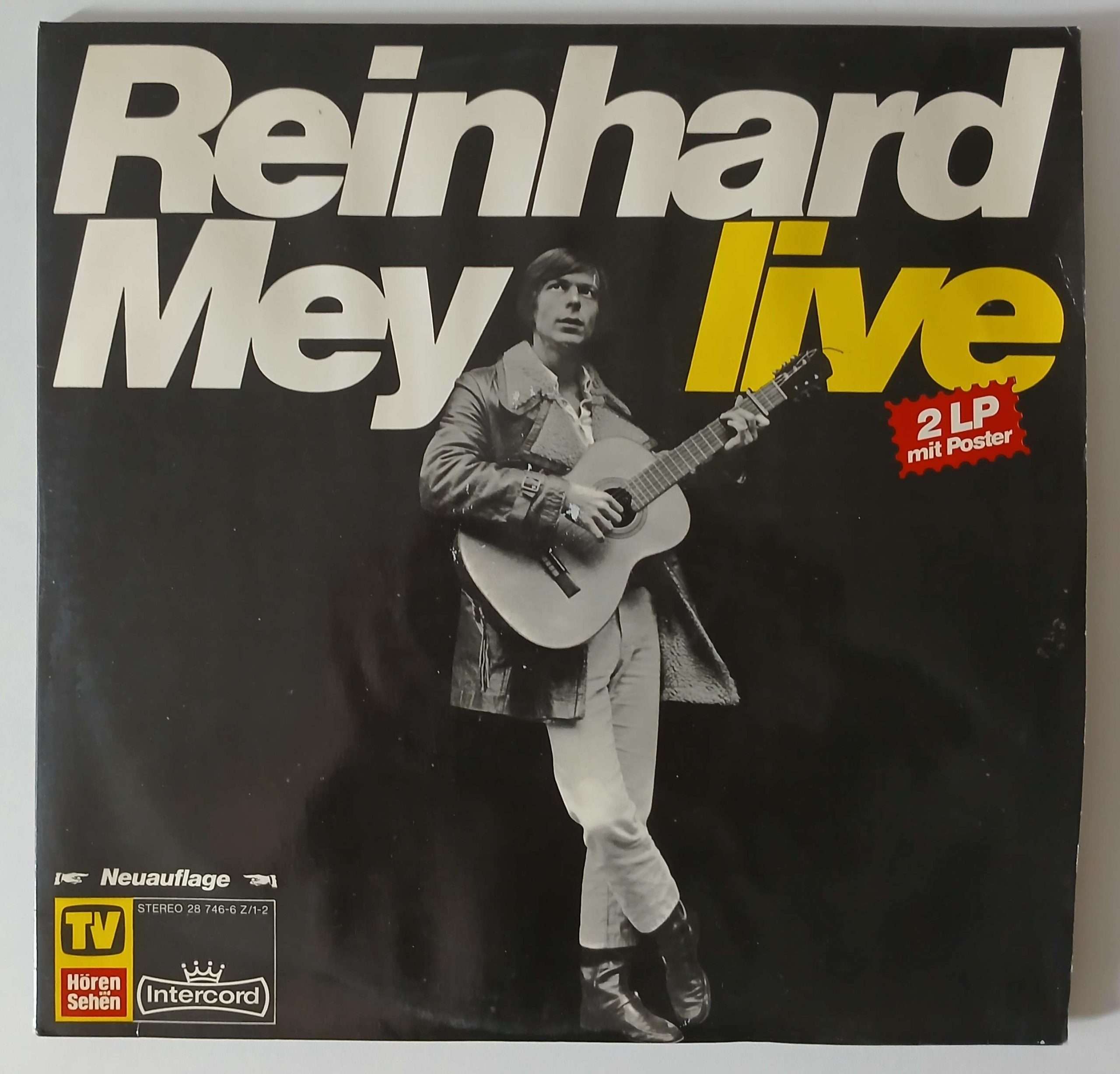 Reinhard Mey "Live " (Intercord - 28 746- 6 Z) Cover Vorderseite