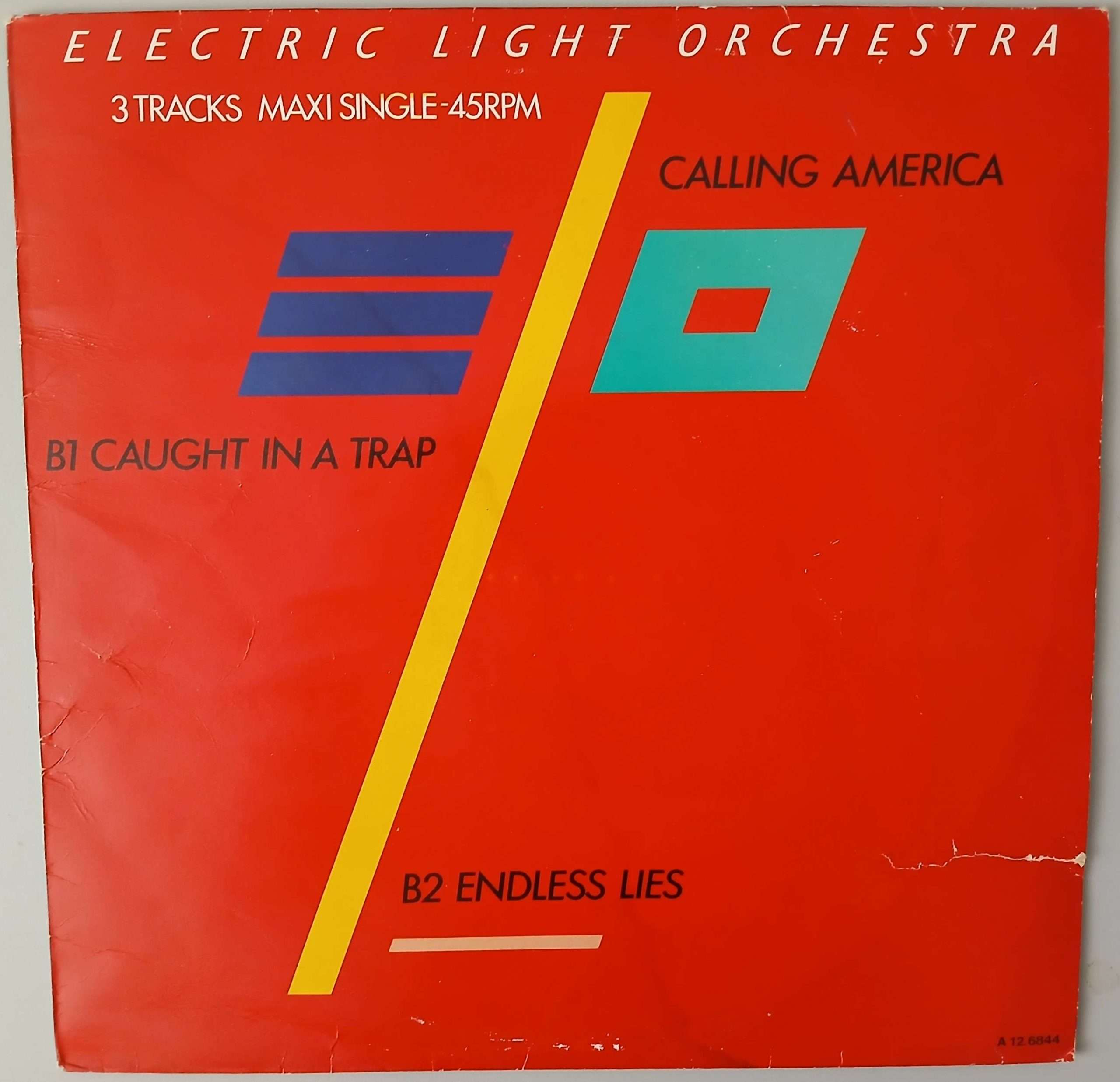 Electric Light Orchestra- "Calling America" (Jet Records – A 12.6844) Cover Vorderseite