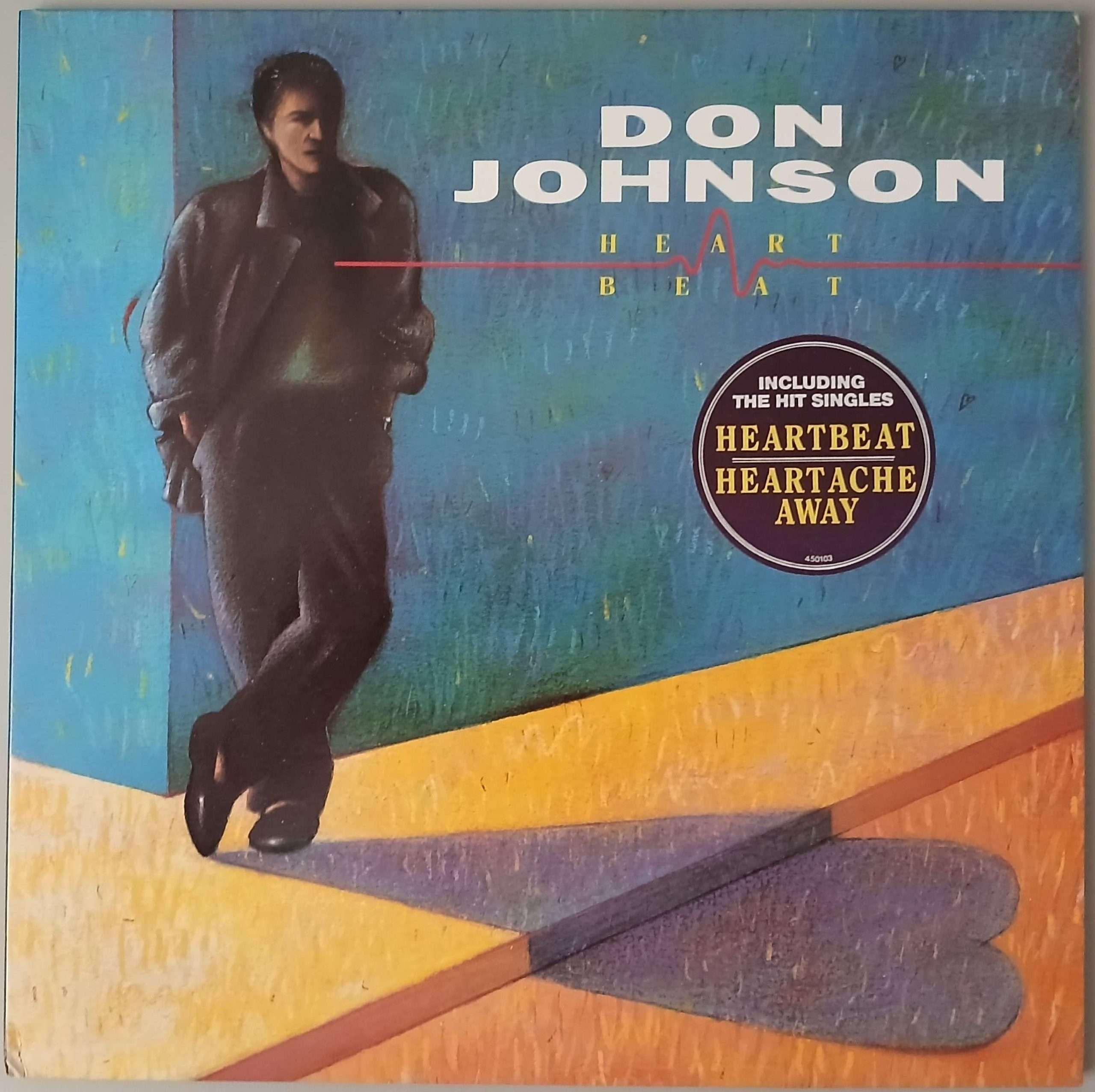 Don Johnson – "Heartbeat" (Epic – EPC 450103 1) Cover Vorderseite