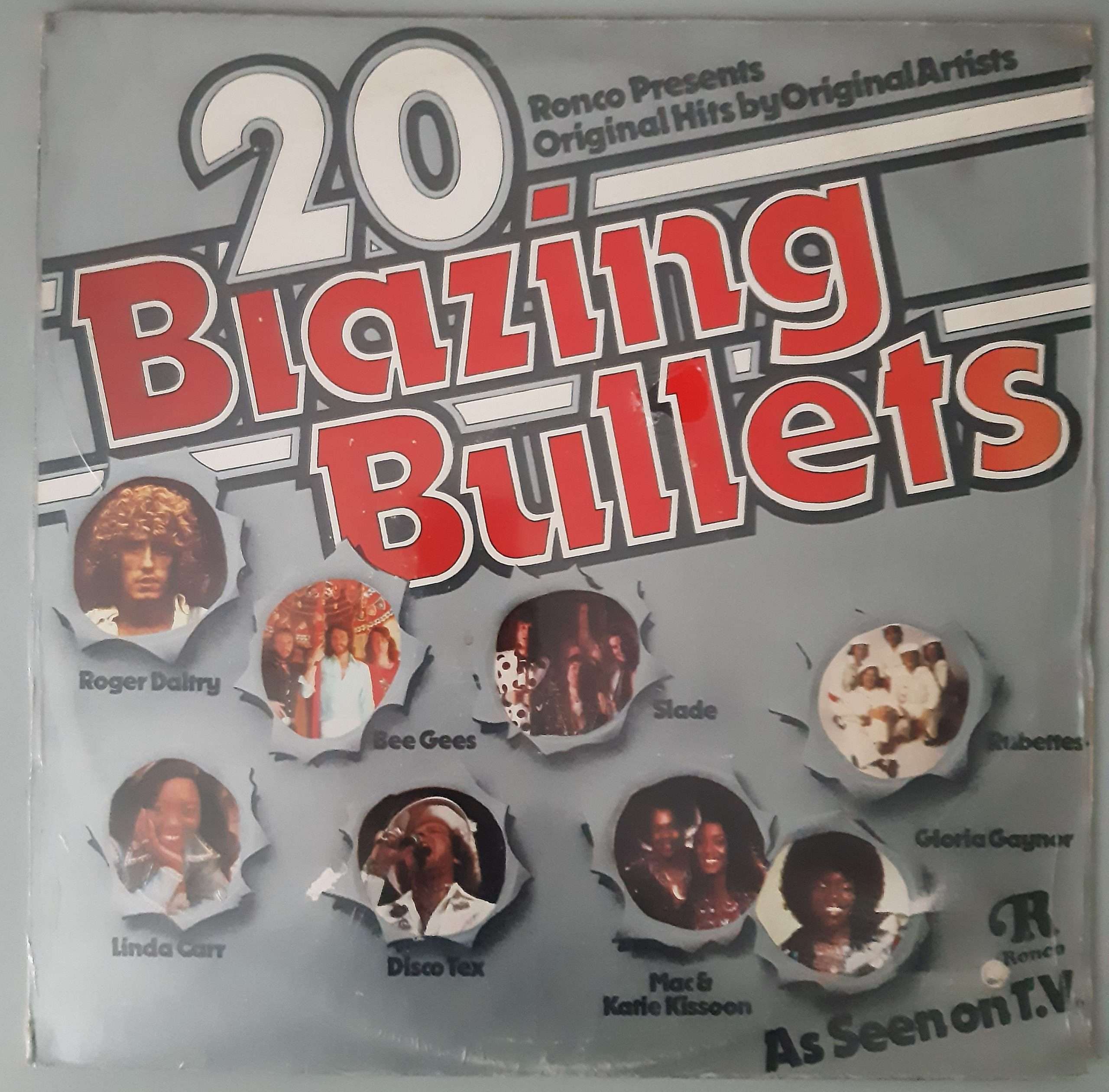 Various – "20 Blazing Bullets" (Ronco – RTL 2012) Cover Vorderseite