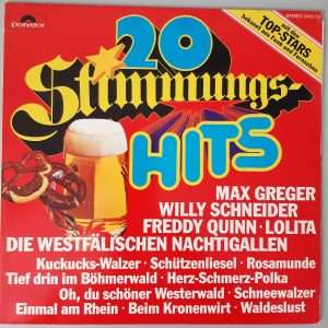 Various – "20 Stimmungs-Hits" (Polydor – 2413 112) Cover Vorderseite