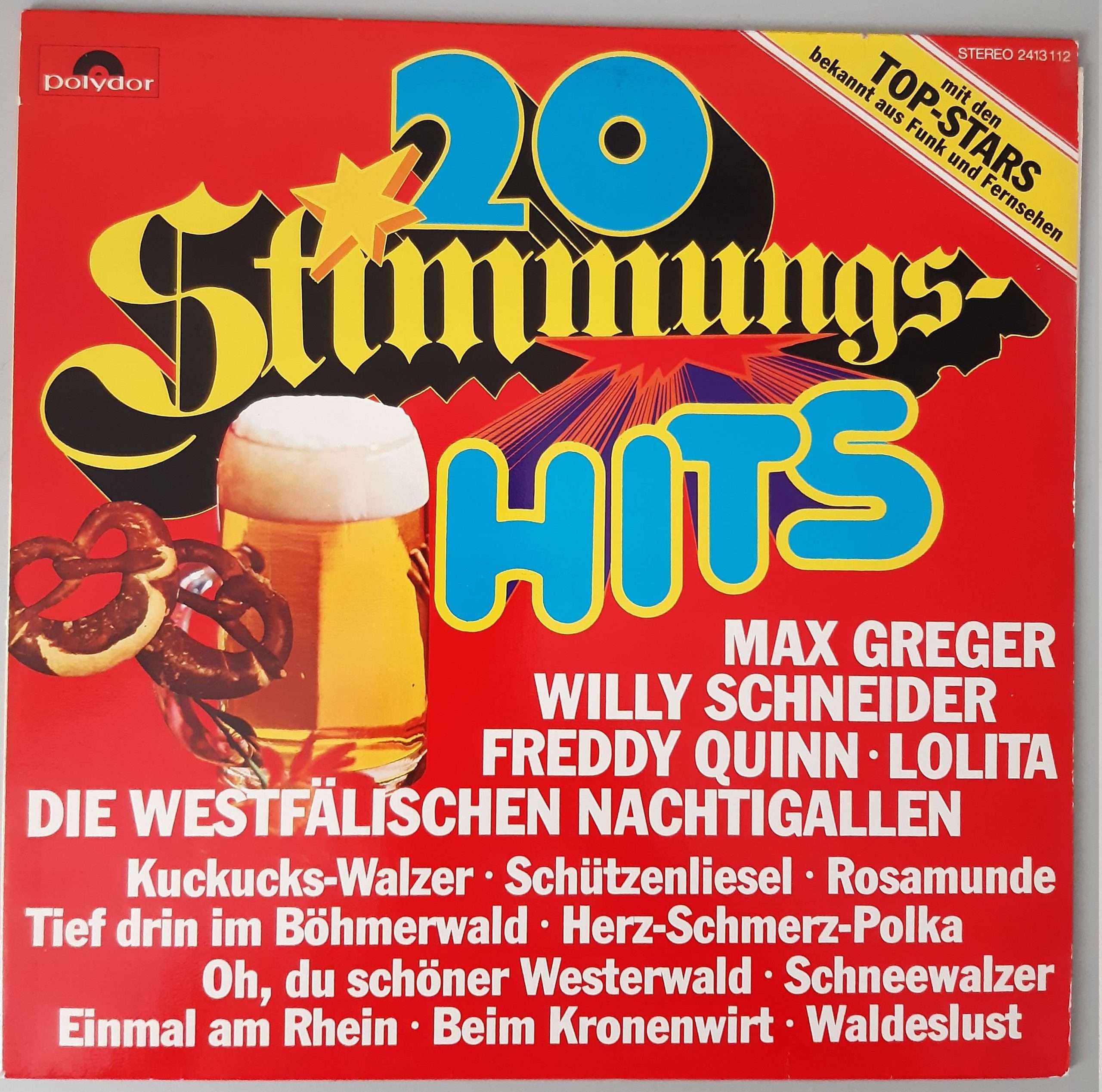 Various – "20 Stimmungs-Hits" (Polydor – 2413 112) Cover Vorderseite