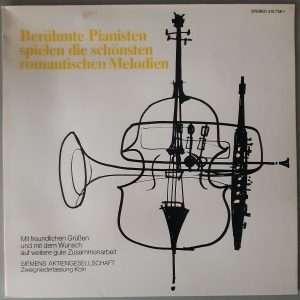 Various- "Berühmte Pianisten" (Deutsche Grammophon 410 738-1) Cover Vorderseite