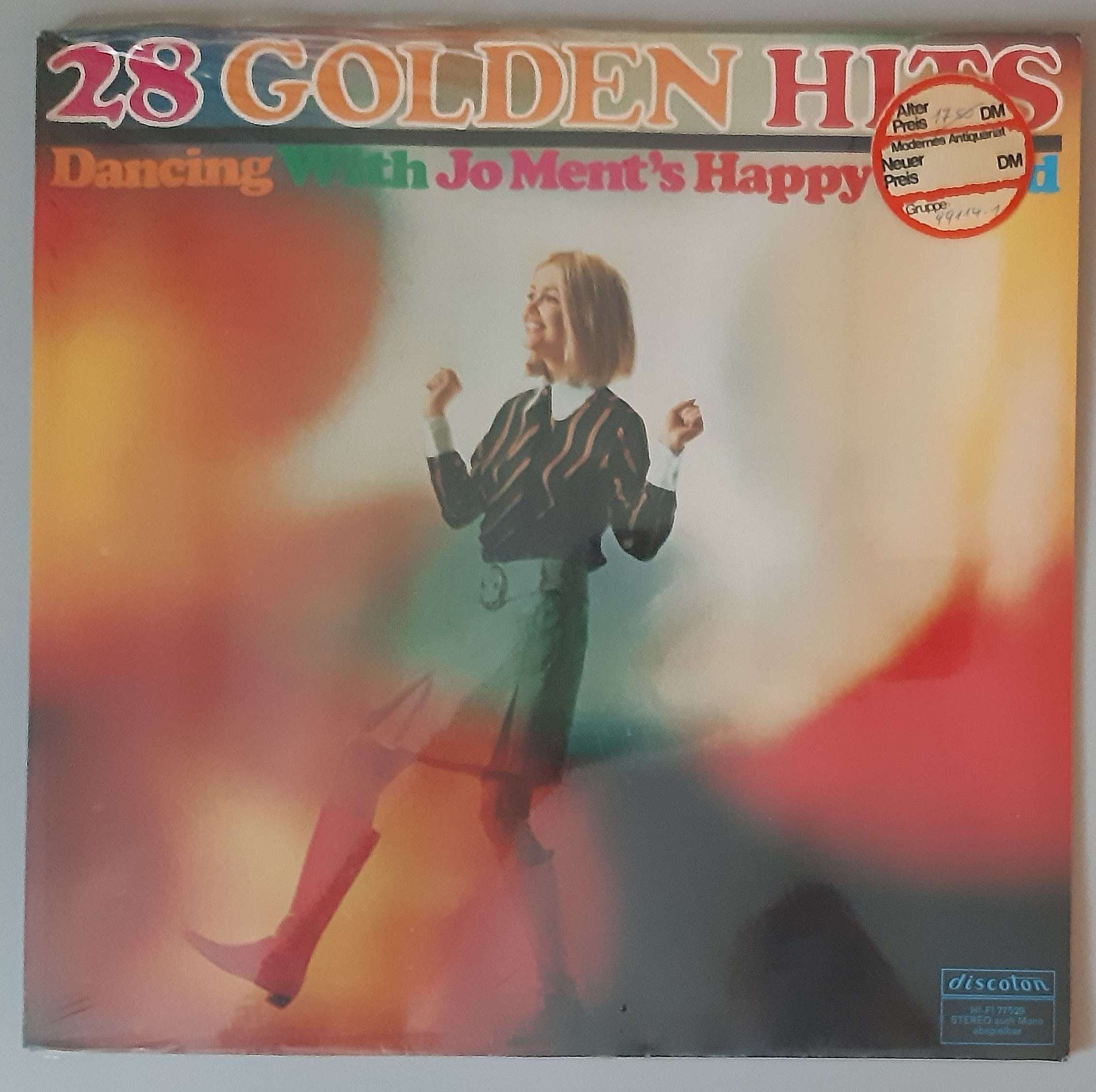 Jo Ment's Happy Sound – "28 Golden Hits (Dancing With Jo Ment's Happy Sound)" (Discoton – 77529) Cover Vorderseite