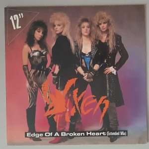 Vixen – "Edge Of A Broken Heart" (Extended Mix)" (EMI USA – 060 20 2803 6) Cover Vorderseite