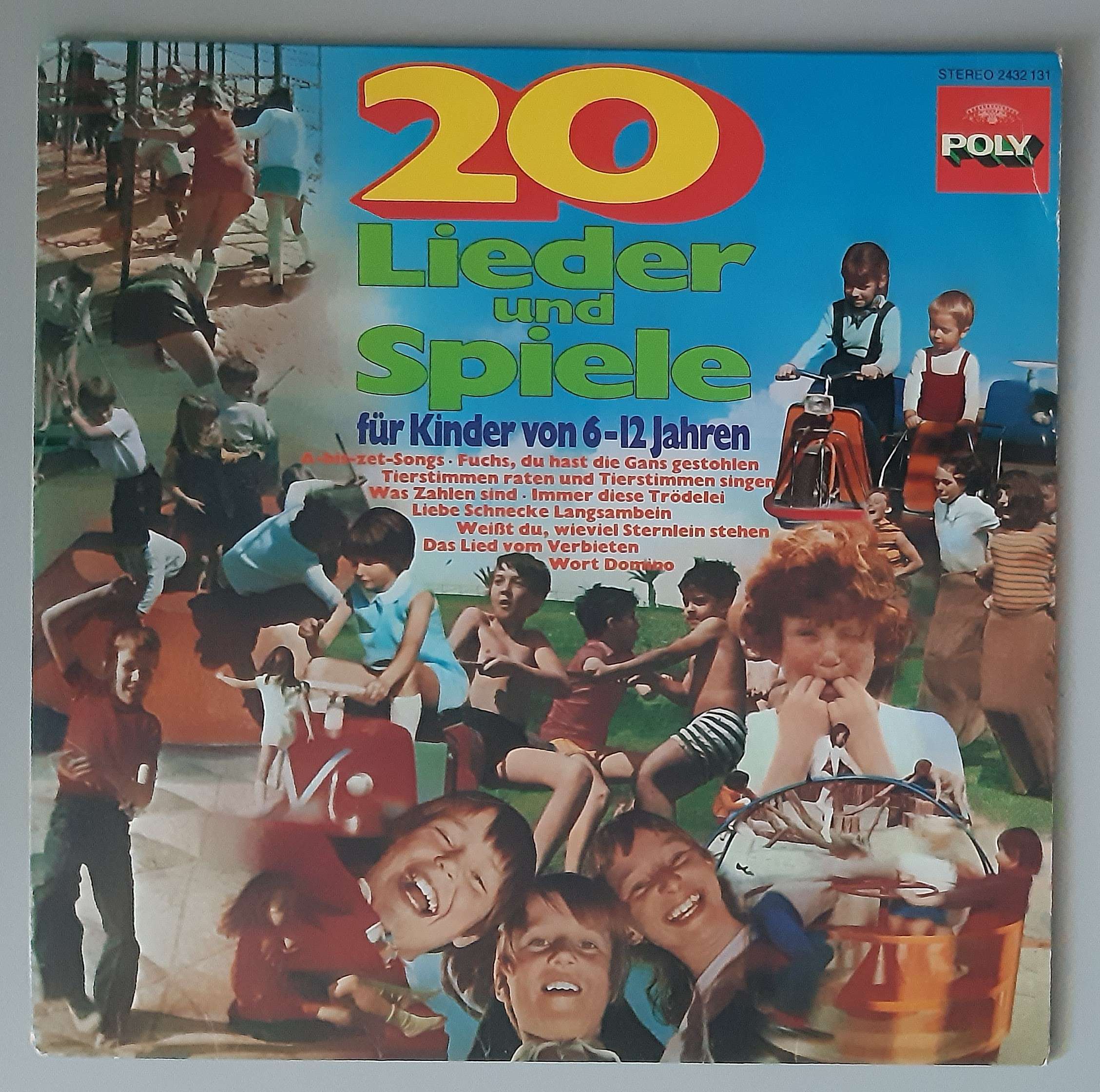 Various – "20 Lieder und Spiele" (Poly – 2432 131) Cover Vorderseite