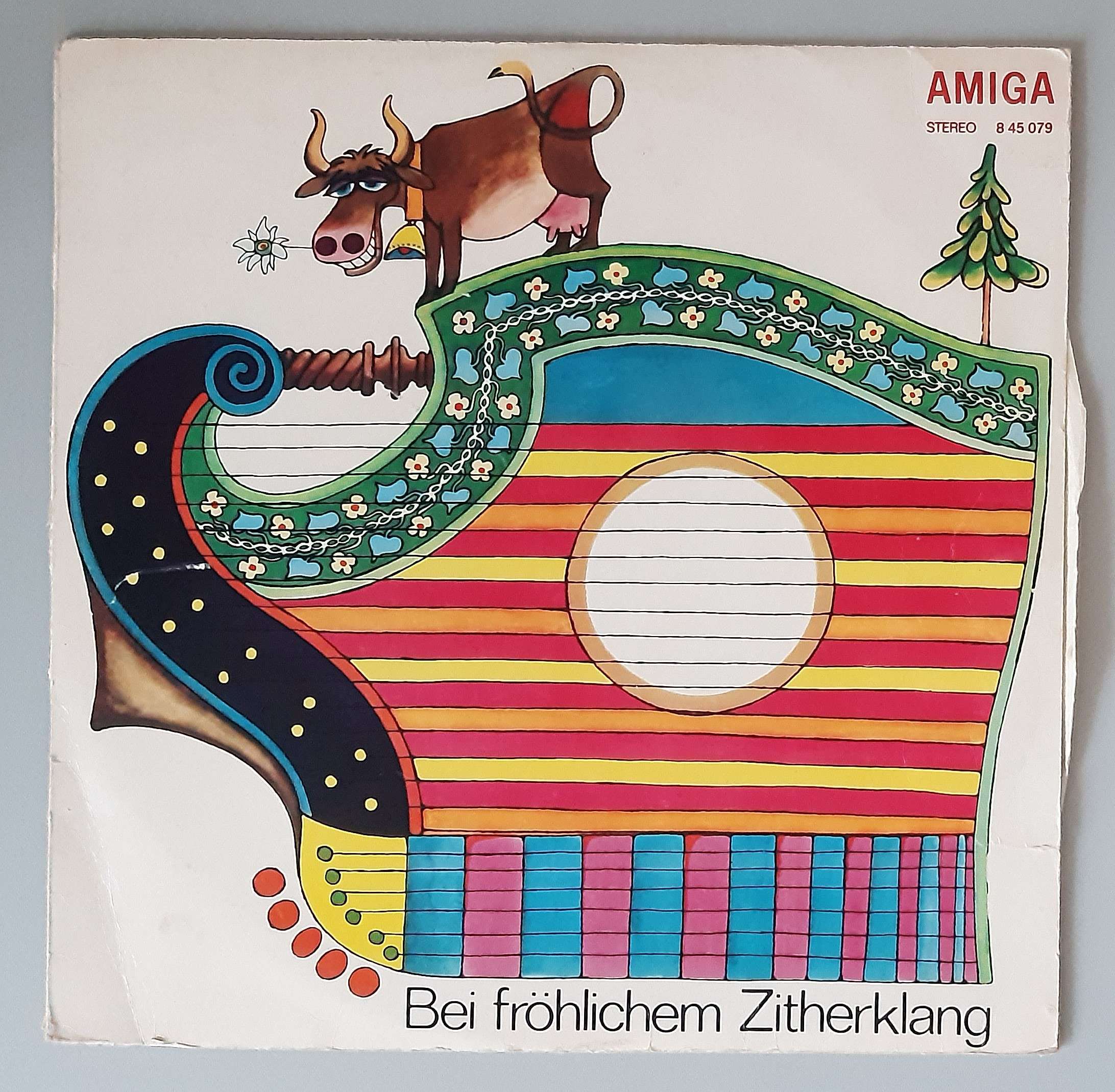 Various – "Bei Fröhlichem Zitherklang" (AMIGA – 8 45 079) Cover Vorderseite
