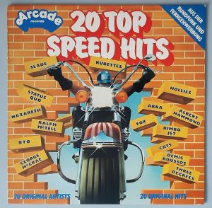 Various – "20 Top Speed Hits, 20 Original Artists...." (Arcade Records – ADE G5) Cover Vorderseite