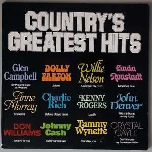 Various – "Country's Greatest Hits" (Atlantic Gap – CGH1) Cover Vorderseite