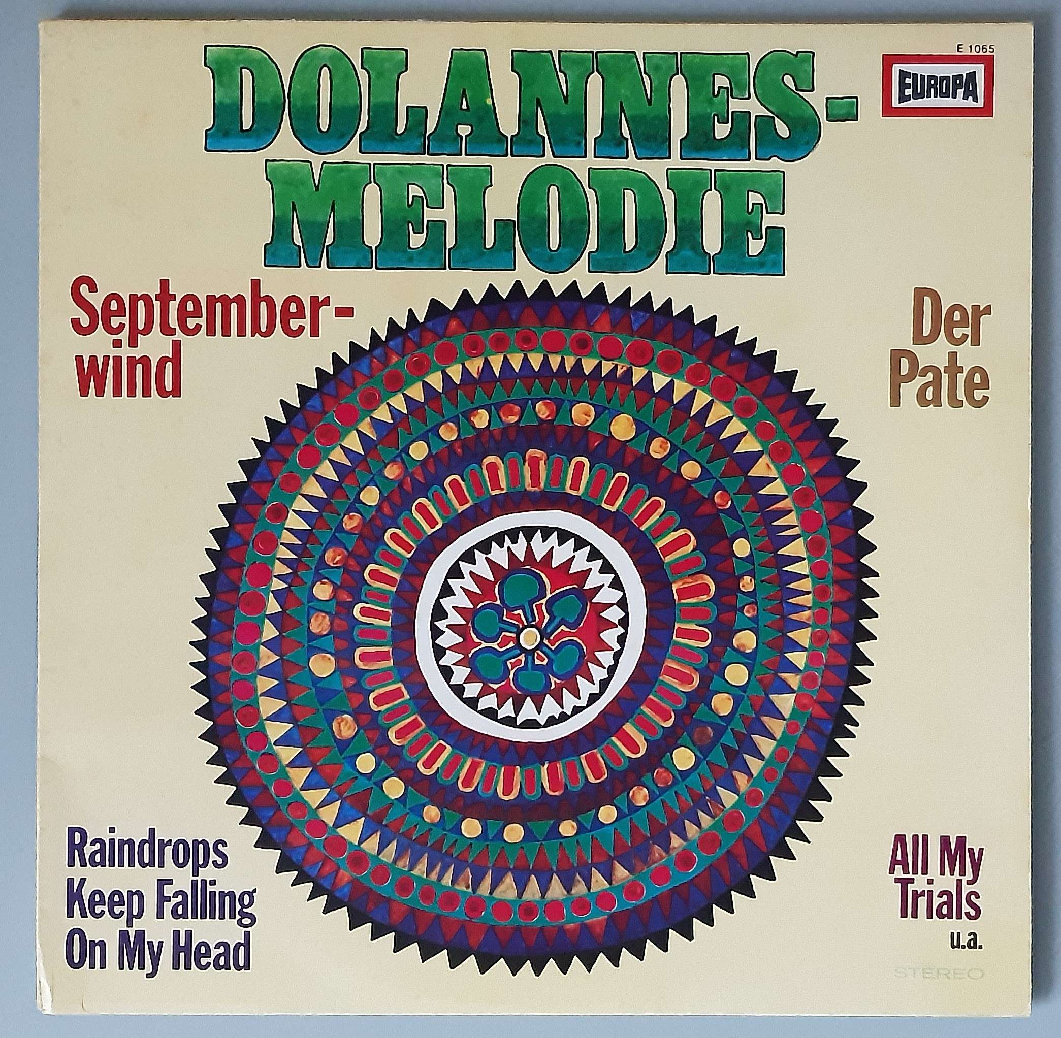 The Hiltonaires – "Dolannes-Melodie" (Europa – E 1065) Cover Vorderseite