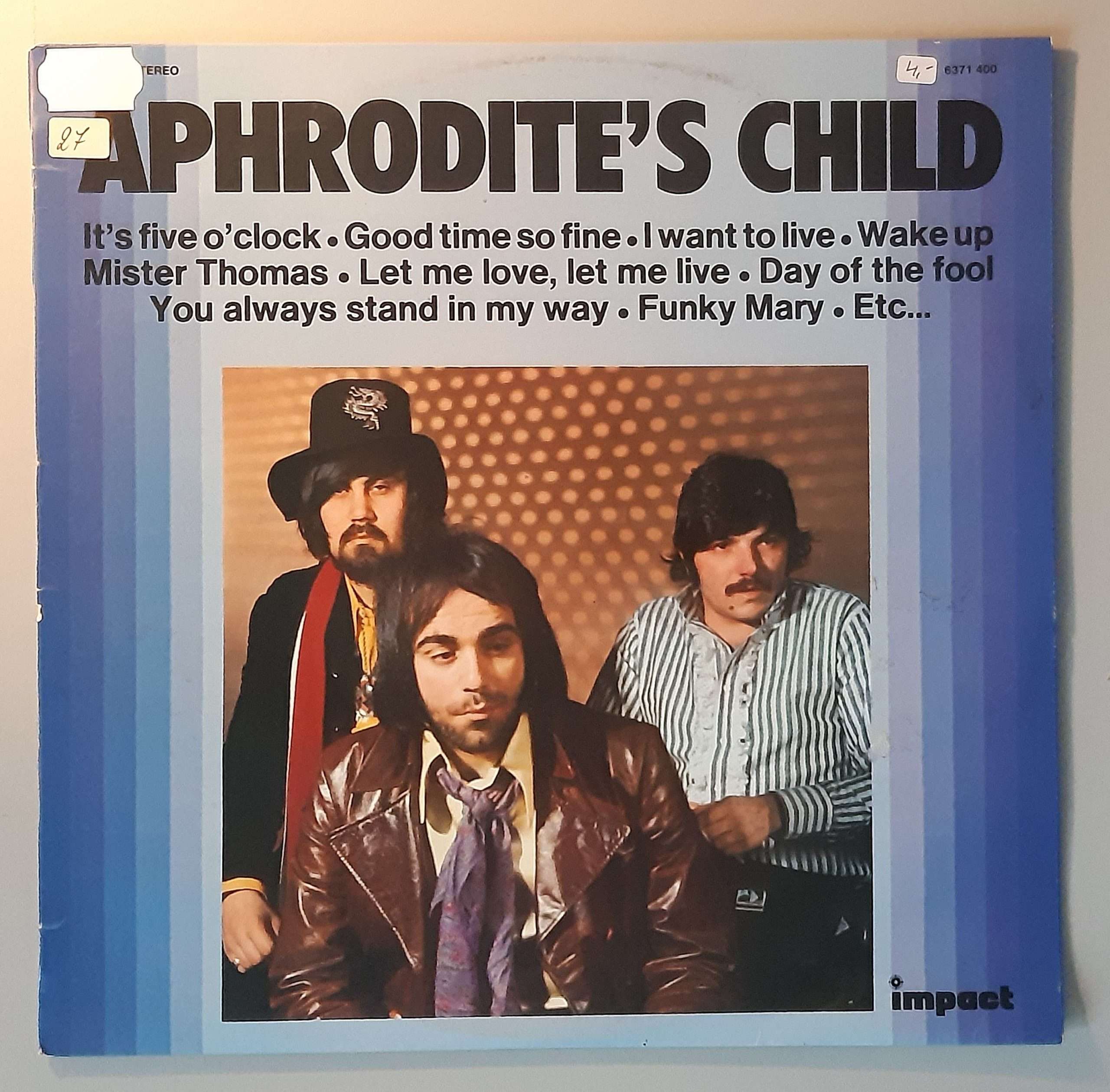 Aphrodite's Child – "Aphrodite's Child" (Impact – 6371 400) Cover Vorderseite