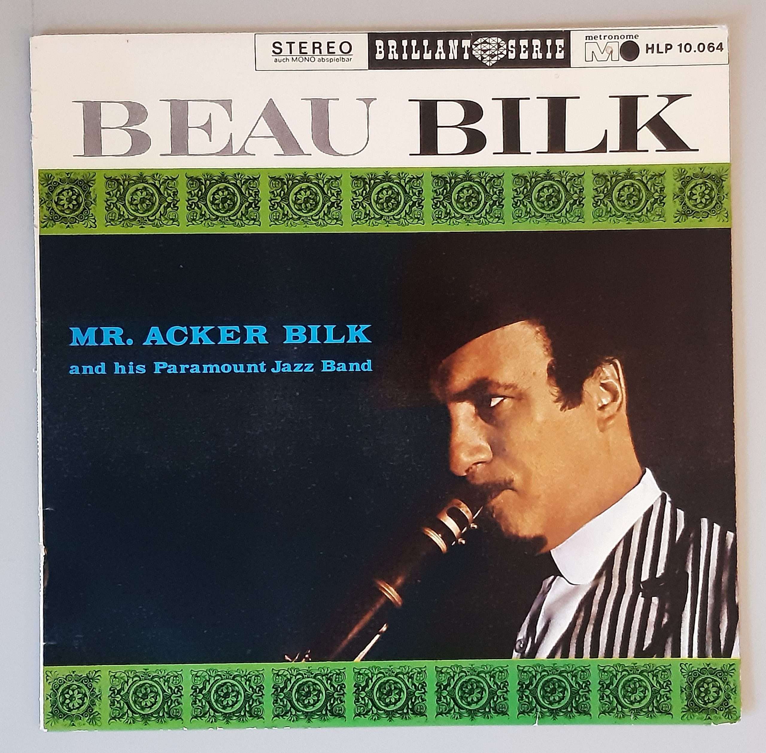 Acker Bilk & His Paramount Jazz Band – "Beau Bilk" (Metronome – HLP 10.064) Cover Vorderseite
