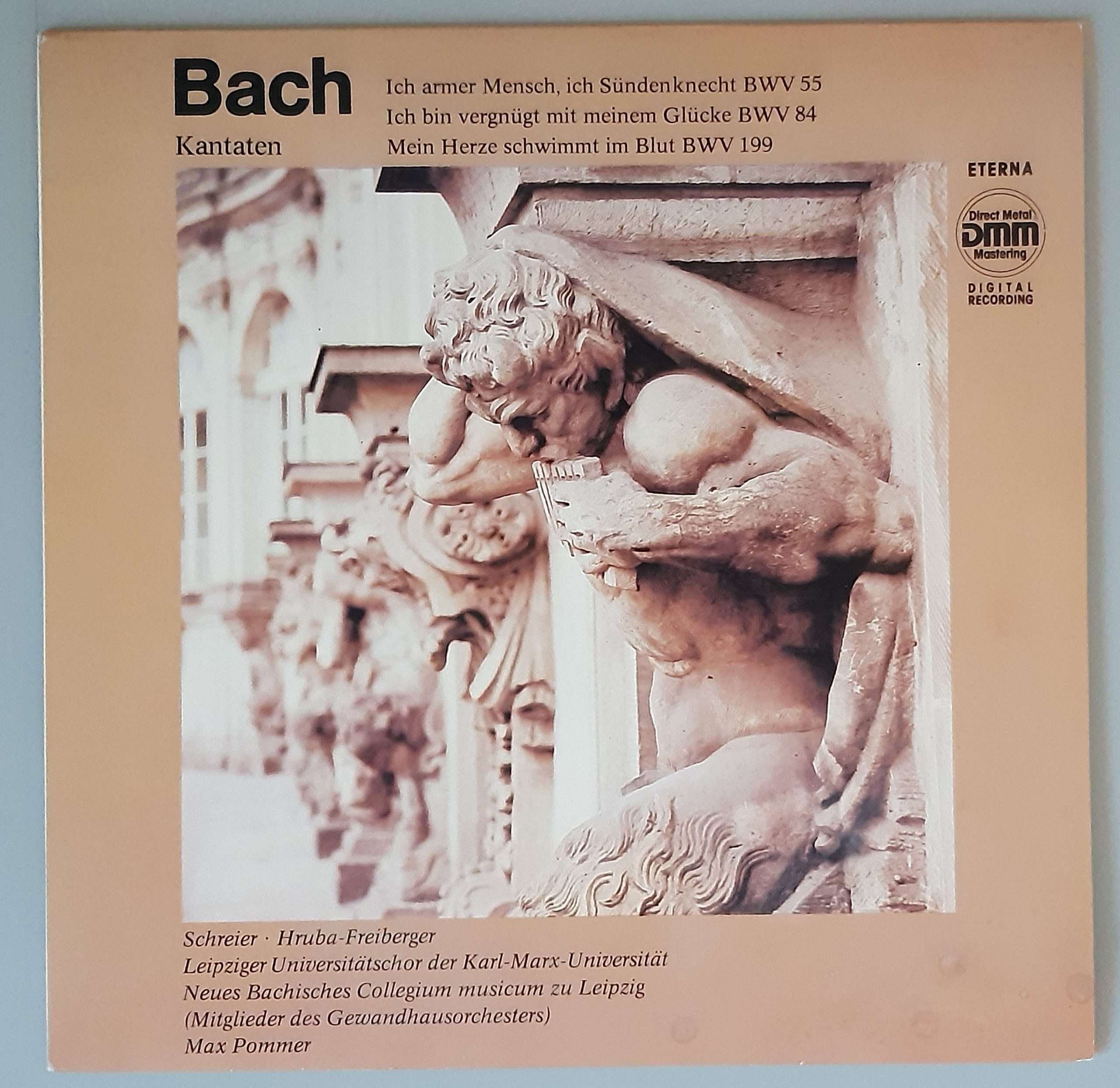 Johann Sebastian Bach – "Kantaten" (Eterna – 7 29 185) Cover Vorderseite