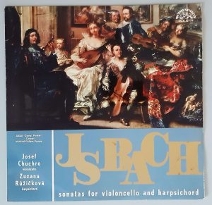 J.S. Bach "Sonatas For Violoncello And Harpsichord (Supraphon – SUA 10579) Cover Vorderseite