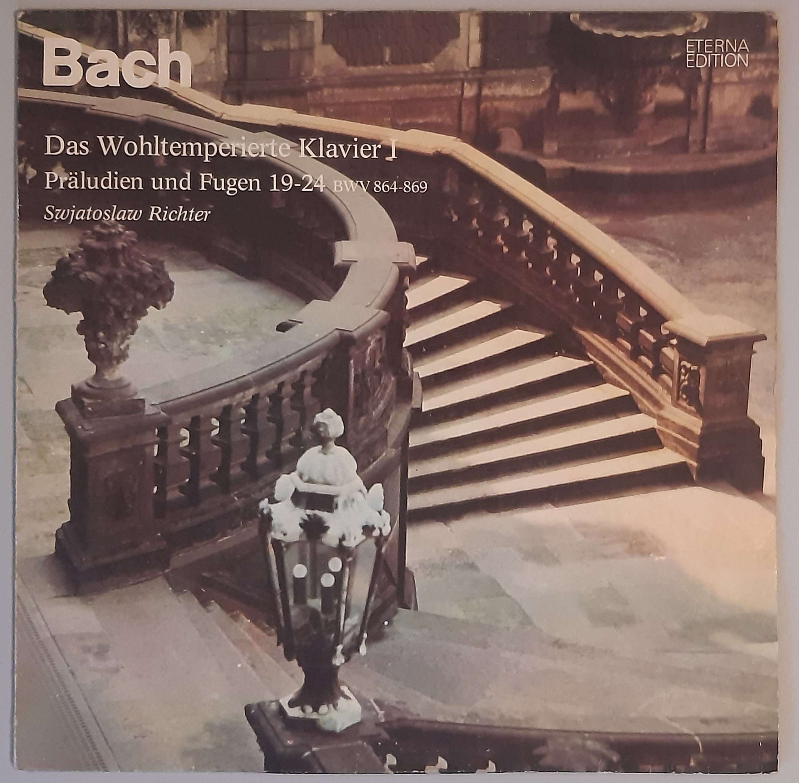 J. S. Bach – "Das Wohltemperierte Klavier I - Präludien Und Fugen 19-24 BWV 864- Cover Vorderseite