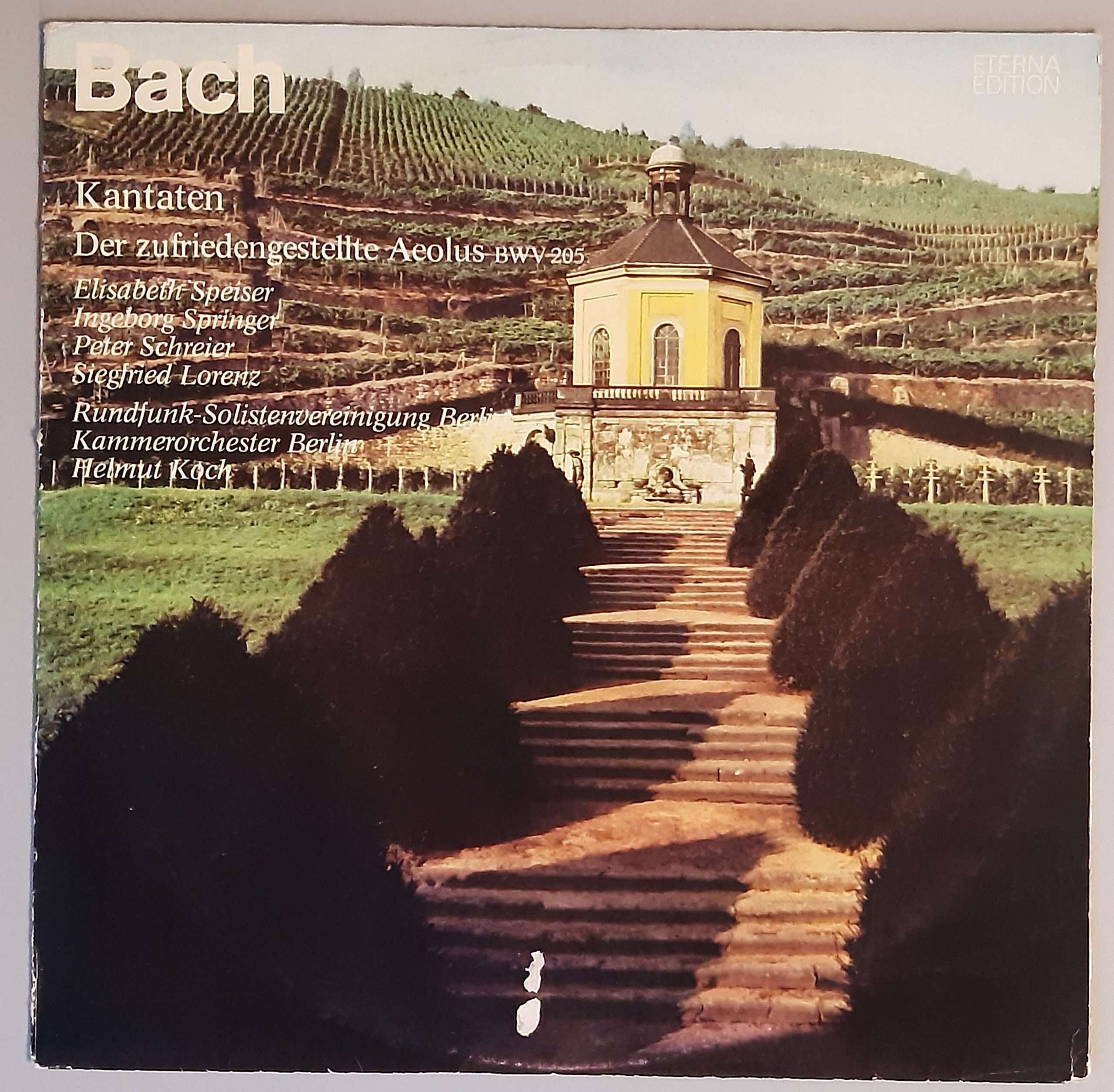 J. S. Bach – "Kantaten, Der Zufriedengestellte Äolus (BWV 20" (ETERNA– 8 26 582) Cover Vorderseite