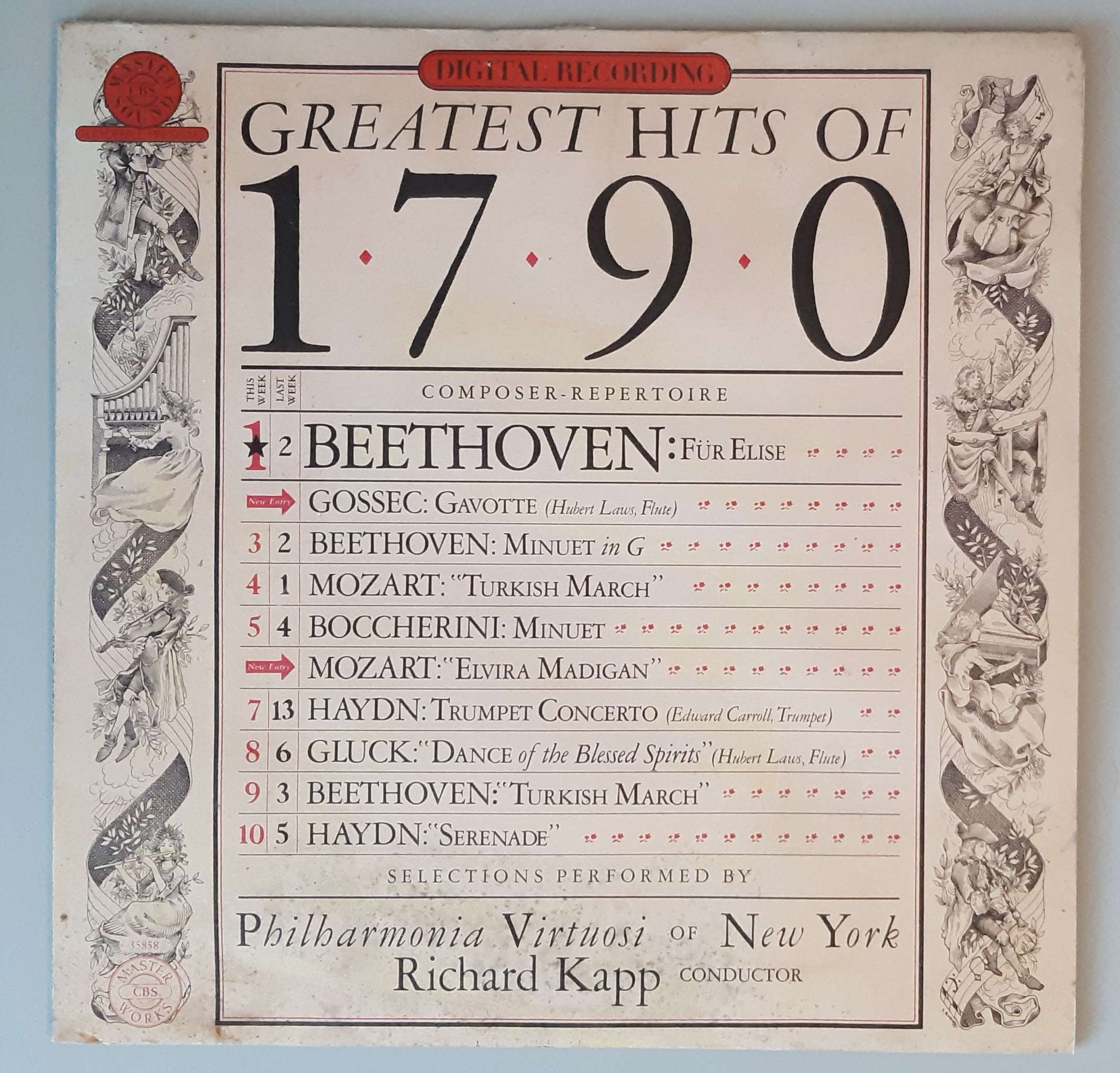 Various– "Greatest Hits Of 1790" (Columbia Masterworks – 35858) Cover Vorderseite