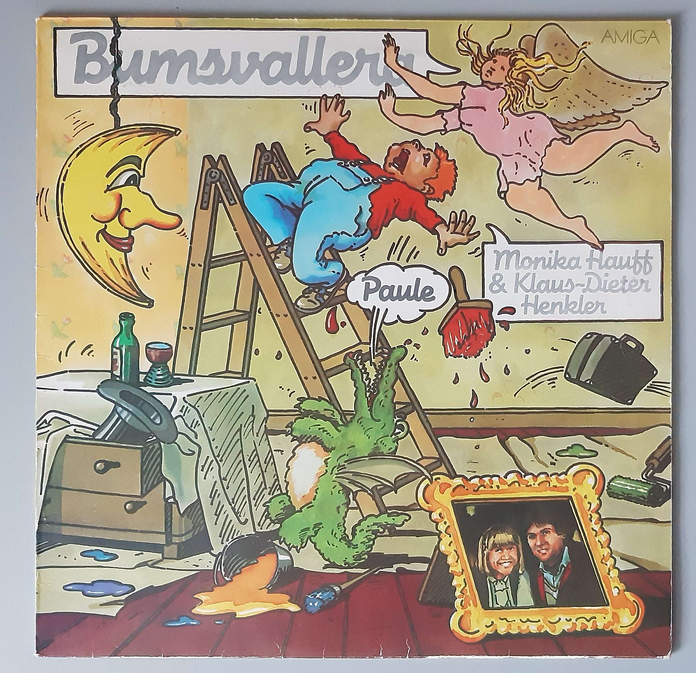 Monika Hauff & Klaus- Dieter Henkel "Bumsvallera" (AMIGA - 8 56 033) Cover Vorderseite