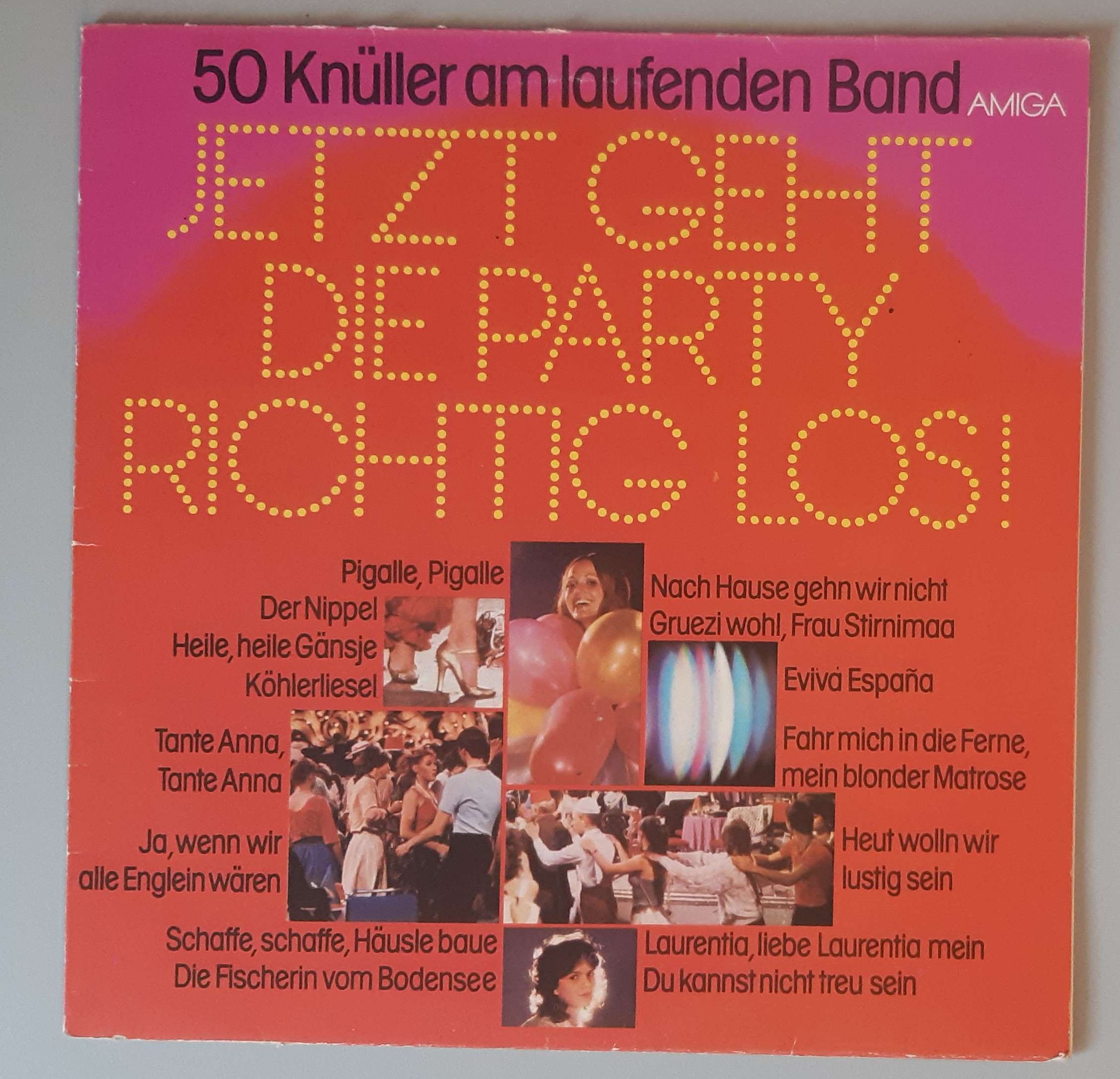 Orchester "Allotria" – Jetzt Geht Die Party Richtig Los (50 Knüller Am Laufenden Band) (AMIGA – 8 55 882) Cover Vorderseite
