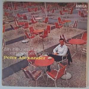 Peter Alexander – "Ein Bißchen Liebe - Ein Bißchen Wien" (AMIGA – 8 56 245) Cover Vorderseite