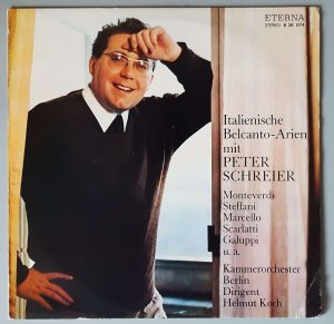 Peter Schreier – "Italienische Belcanto-Arien" (ETERNA – 8 26 074) Cover Vorderseite