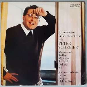 Peter Schreier – "Italienische Belcanto-Arien" (ETERNA – 8 26 074) Cover Vorderseite