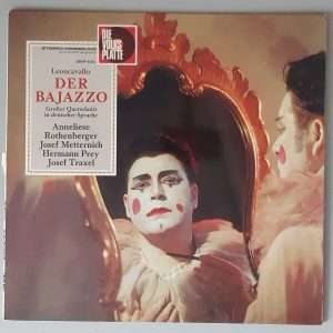 Ruggiero Leoncavallo – "Der Bajazzo (Großer Querschnitt In Deutscher Sprache)" (Die Volksplatte – SMVP 8012) Cover Vorderseite
