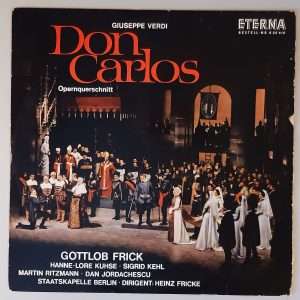 Giuseppe Verdi – "Don Carlos (Opernquerschnitt)" (ETERNA – 8 20 610) Cover Vorderseite