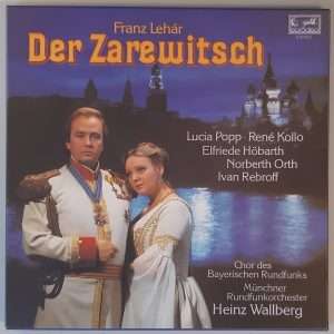 Franz Lehár – "Der Zarewitsch" (Eurodisc – 91 016 6 Club Edition) Box Vorderseite