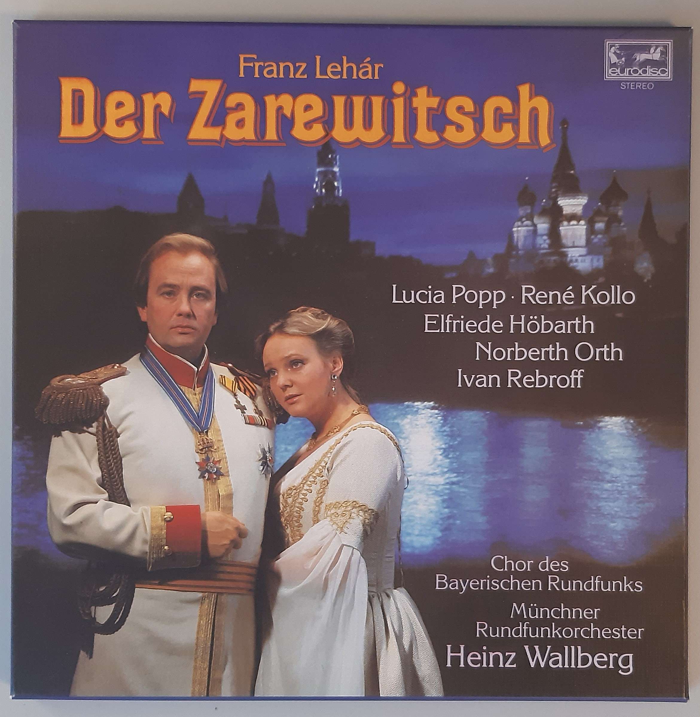 Franz Lehár – "Der Zarewitsch" (Eurodisc – 91 016 6 Club Edition) Box Vorderseite