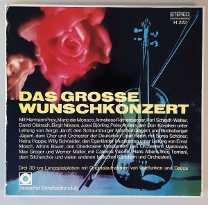 Various – "Das Grosse Wunschkonzert" (Deutscher Schallplattenclub – H 222) Box Vorderseite
