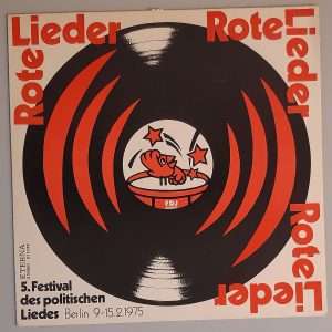 Various – "Rote Lieder (5. Festival Des Politischen Liedes)" (ETERNA – 8 15 078) Cover Vorderseite