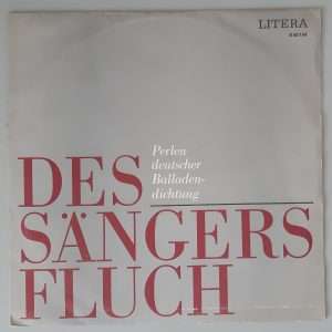 Otto Mellies – "Des Sängers Fluch - Perlen Deutscher Ballade" (LITERA – 8 60144) Cover Vorderseite