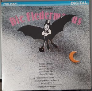 Nikolaus Harnoncourt "Die Fledermaus" von Johann Strauß (Teldec/ ETERNA – 7 29 279-280) Cover Vorderseite