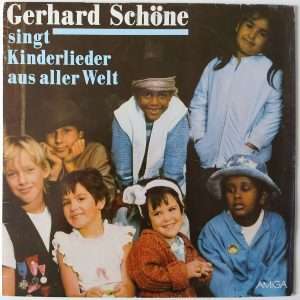 Gerhard Schöne- "Gerhard Schöne singt Kinderlieder aus aller Welt" (AMIGA – 8 45 312) Cover Vorderseite