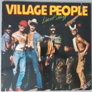 Village People – "Live And Sleazy" (Metronome – 0080.040) Cover Vorderseite