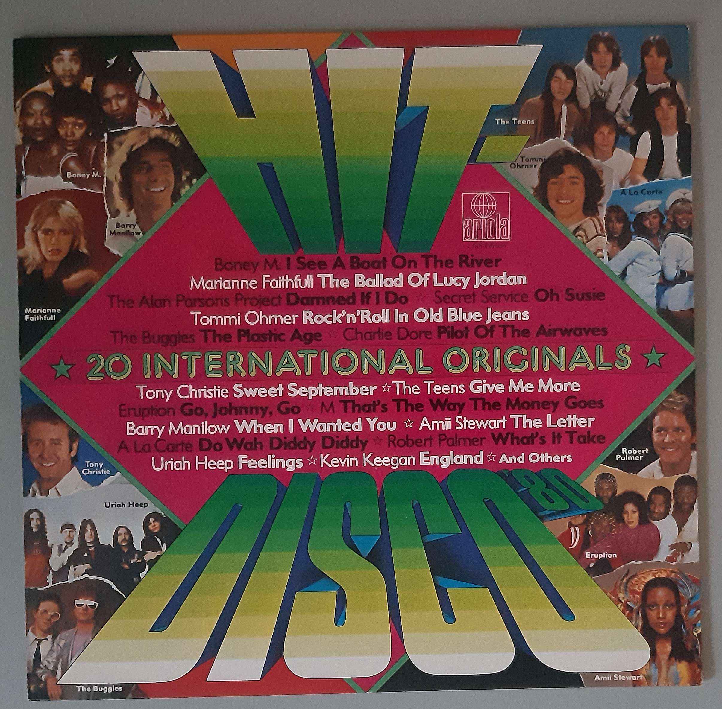 Various – "Hit-Disco '80" (Ariola – 30 710 8) Cover Vorderseite