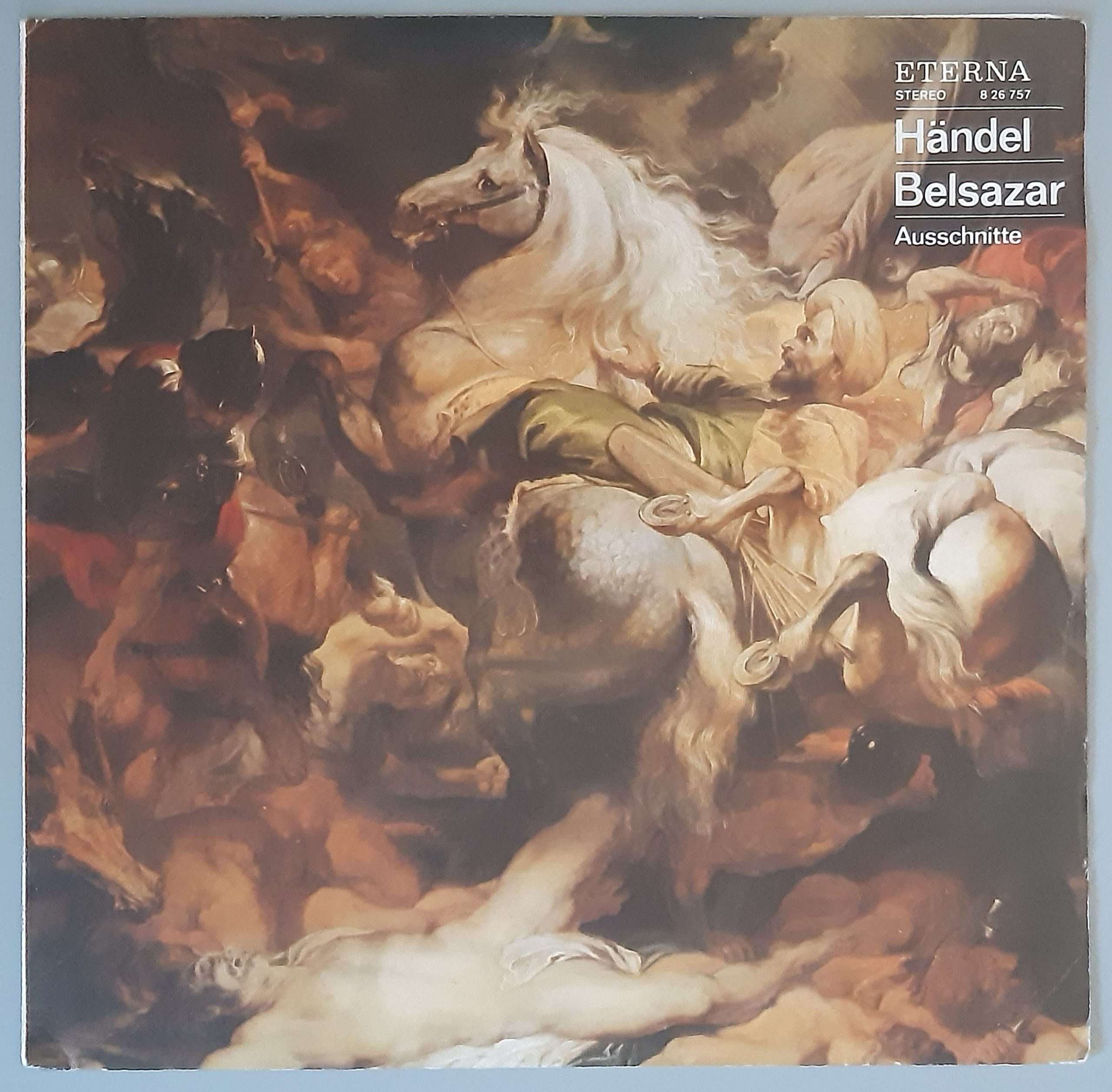 Georg Friedrich Händel – "Belsazar" (ETERNA – 8 26 757) Cover Vorderseite