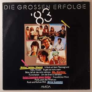 Various – "Die Grossen Erfolge '83" (AMIGA – 8 56 025) Cover Vorderseite